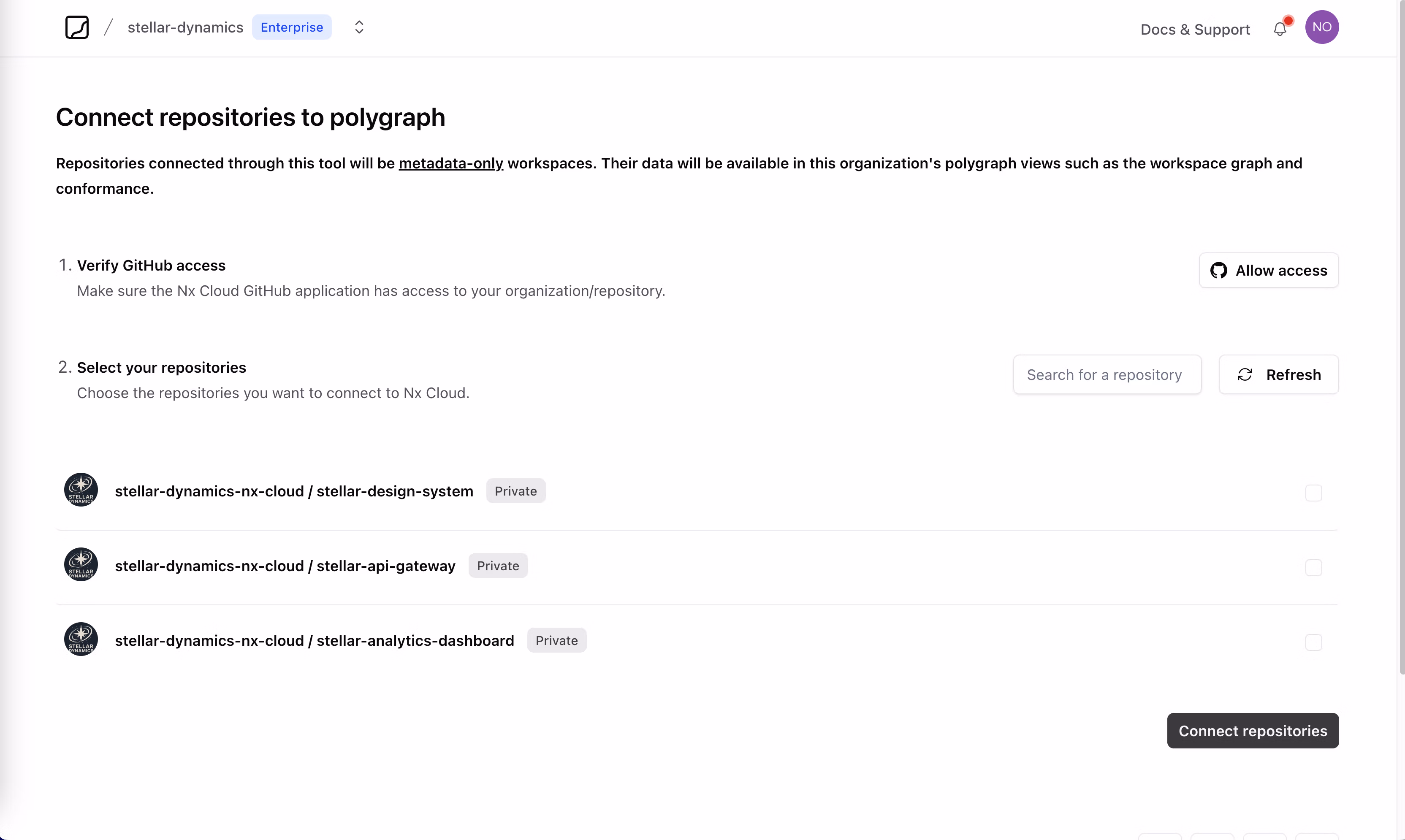 Bulk onboard GitHub repositories